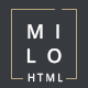 Milo - Clean & Modern Multi-Purpose HTML5 Template - ThemeForest Item for Sale