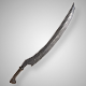 Game Ready Low-Poly Elvish Sword - 3DOcean Item for Sale