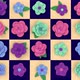 Flowers on a chessboard - VideoHive Item for Sale