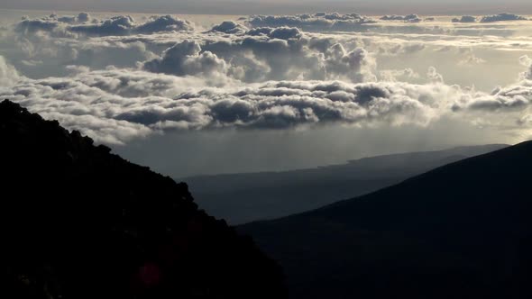 Time Lapse Of Clouds At Haleakala National Park, Maui Hawaii