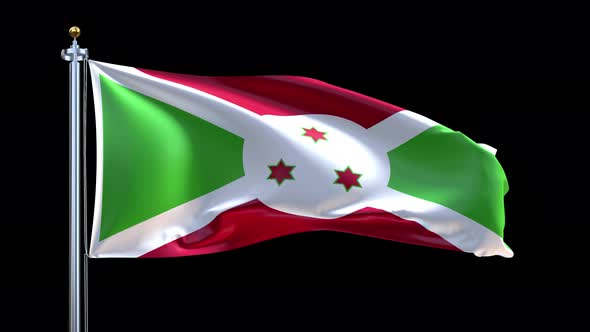 Burundi Waving Flag