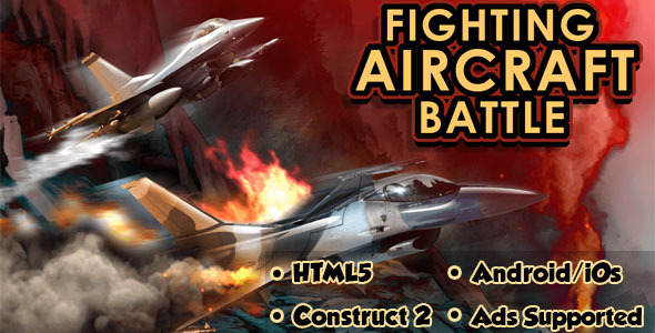 Fighting Aircraft Battle - HTML5 Mobile Game