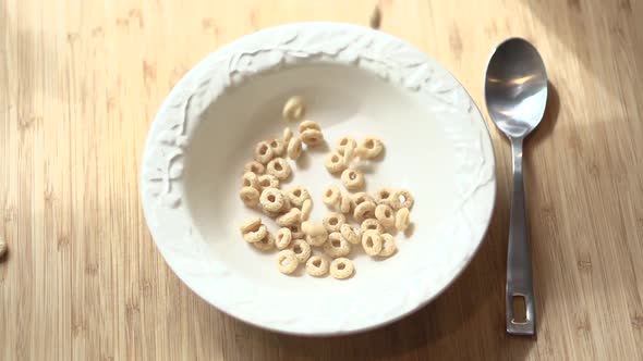 Pouring Cheerios And Milk (2 Of 6)