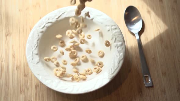 Pouring Cheerios And Milk (4 Of 6)