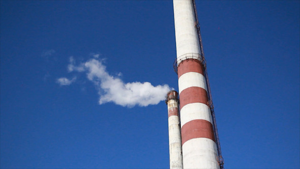 Smoke of a Great Factory Chimneys