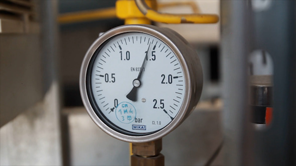 The Instrument Shows The Pressure Gauge