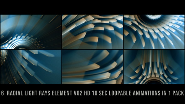 Abstract Radial Light Rays Pack Cyan V02 alt