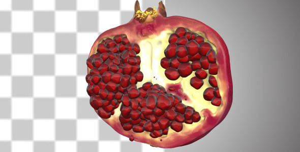 Half Of Pomegranate