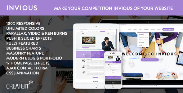 INVIOUS - Clean Responsive Corporate HTML Template
