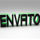 Text 3D Envato ( Blue-Green-Yellow)  - 3DOcean Item for Sale