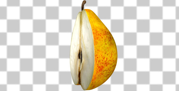 Half Of Fresh Pear