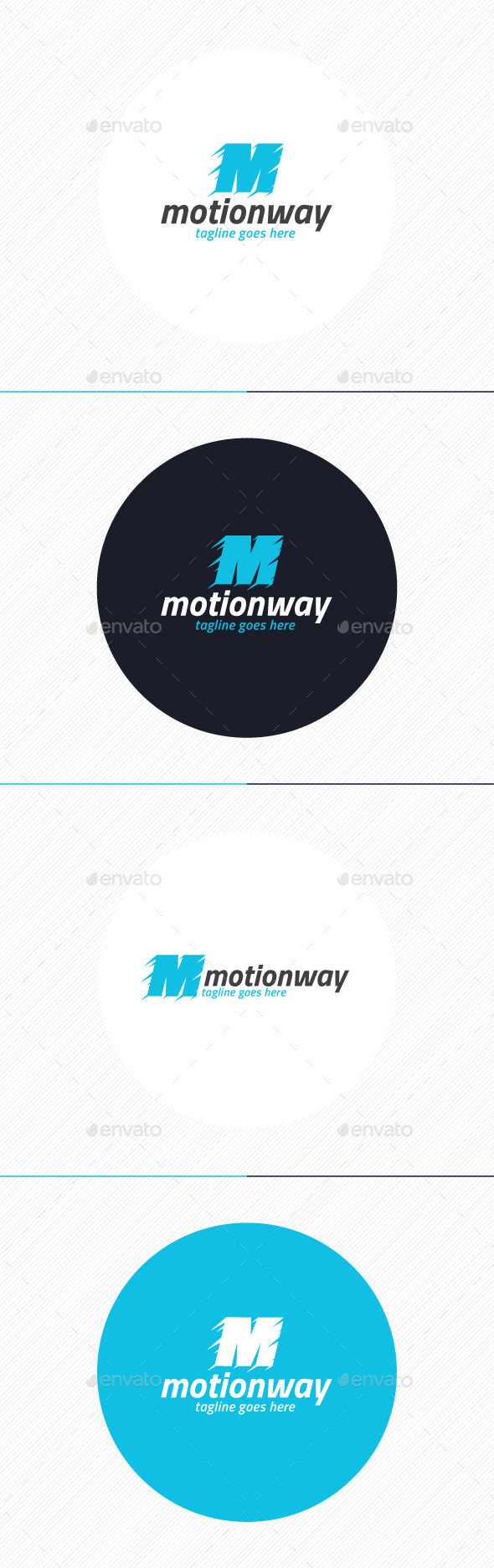 Motion Way Logo • Letter M