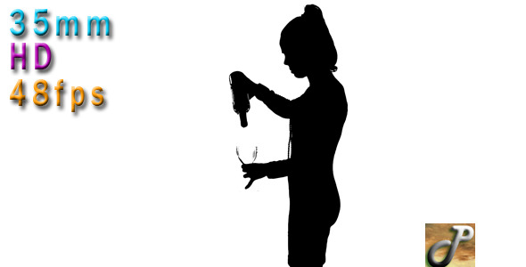 Woman Pouring Wine 02