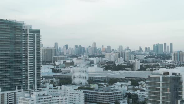Panoramic Footage Miami Beach View