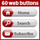 60 Web Buttons - GraphicRiver Item for Sale