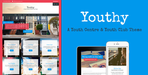 Youthy – A Youth Centre & Club Theme
