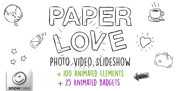 Paper Love Photo Video Slideshow