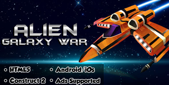 Alien Galaxy War - HTML5 Android (CAPX)