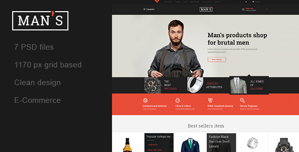 MAN'S - Template Online-Store for Man