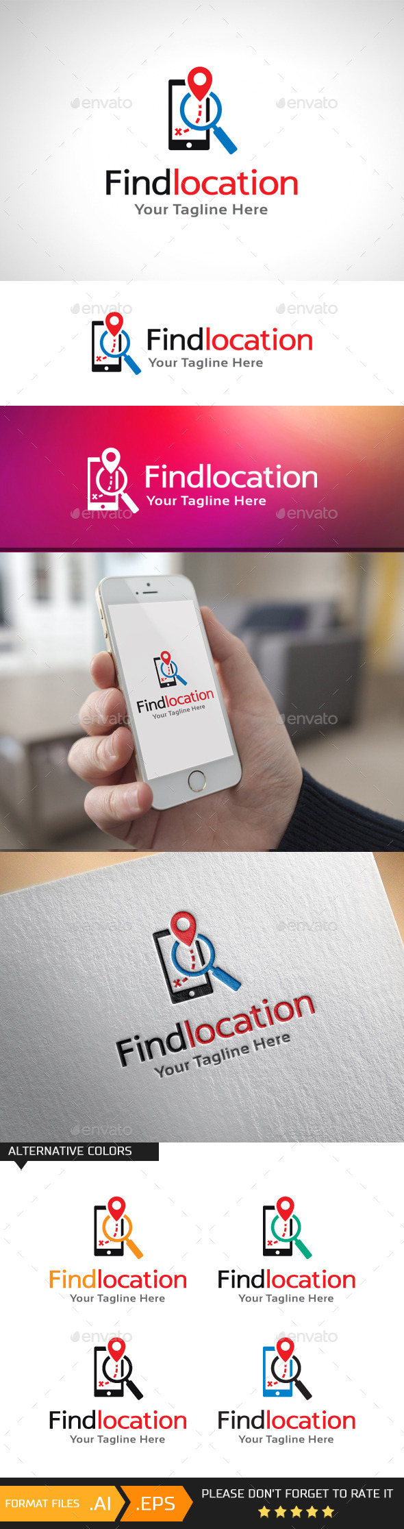 Find Your Location Logo Template