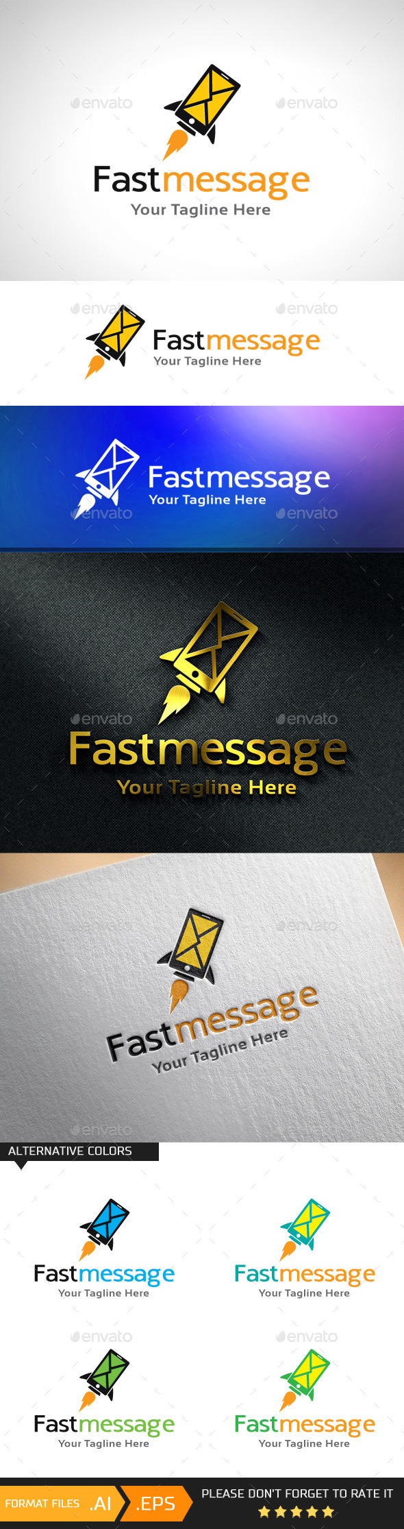 Fast Message Logo Template