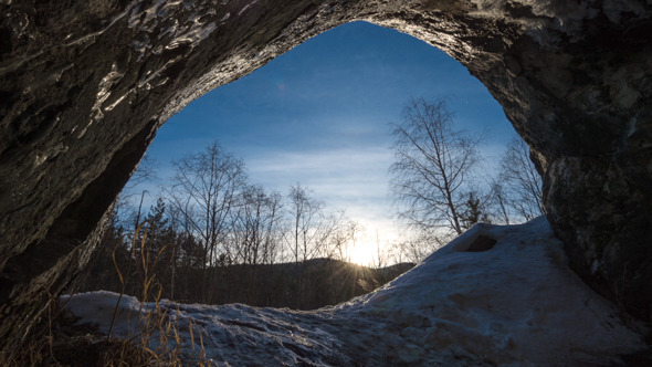 Sunset in the Cave