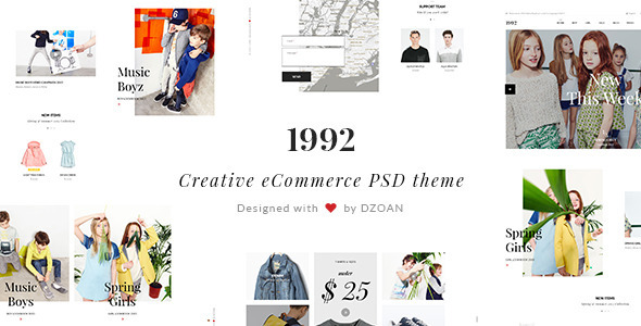 1992 | Creative eCommerce PSD Theme