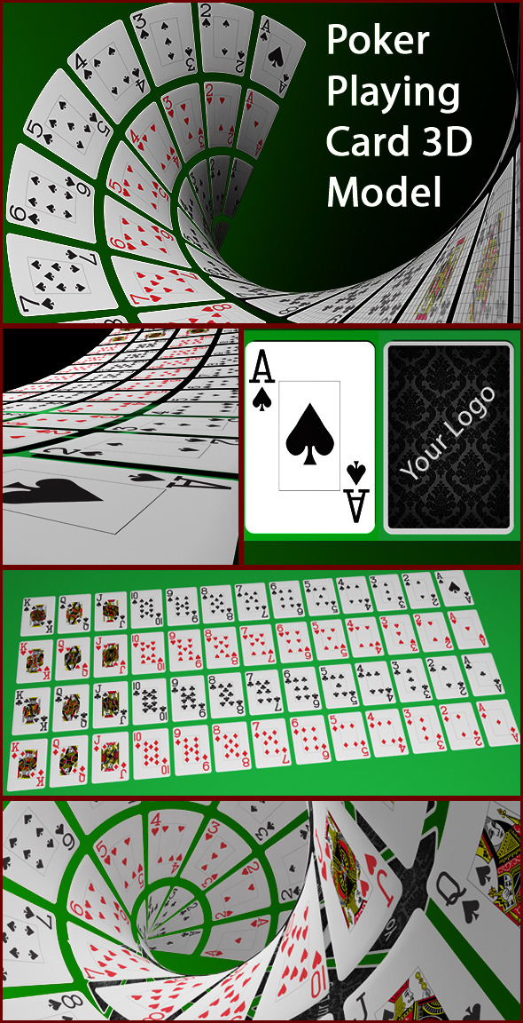 Poker Playing card 3D Model