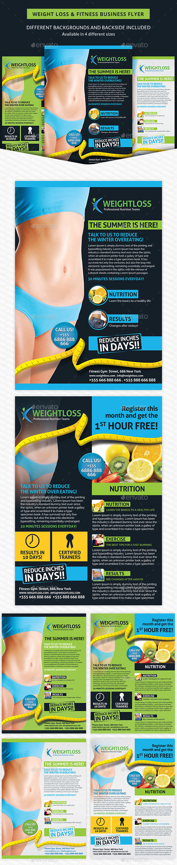 Weight Loss & Fitness Business Flyer