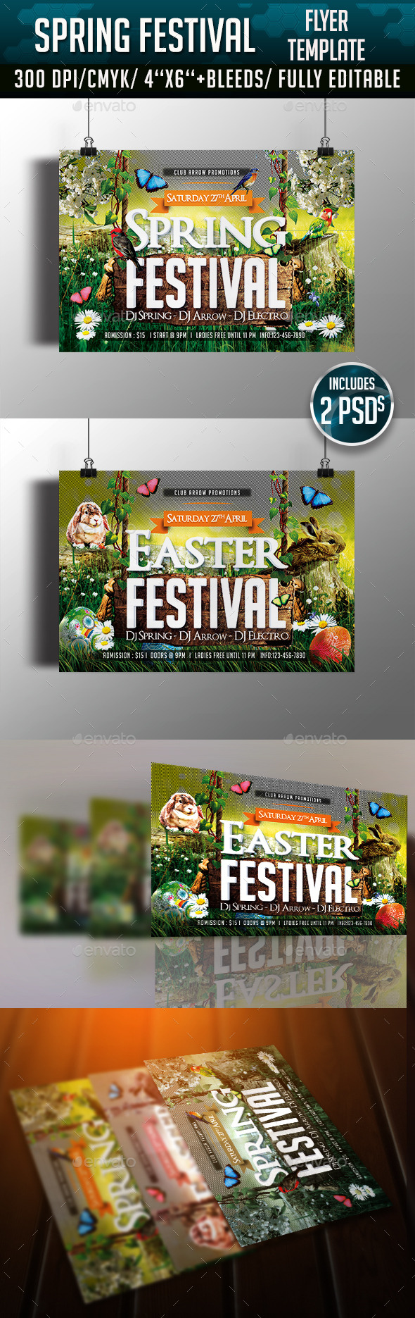 Spring/ Easter Festival Flyer Template