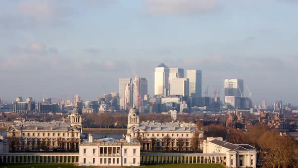 View Of London Docklands From Greenwich Park 1