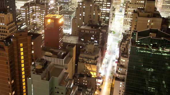 View Of Manhattan Skyline From A High Vantage Point , New York, Usa 1