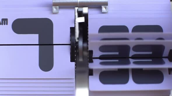 Stop Motion Of A Flip Clock Shot In Super Slow Motion With The Sony Fs 700 High Speed Camera 5