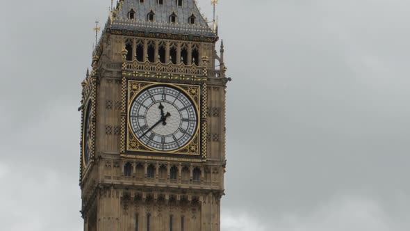 Timelapse Of Big Ben Clock, Parliament, Westminster, London 1