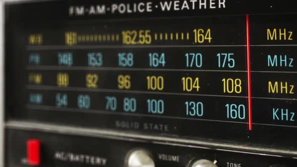Stop Motion Of A Great Retro Radio With Police Band 4