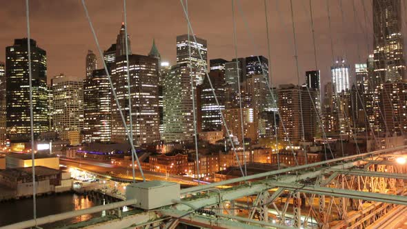 Timelapse Of Brooklyn Bridge, Ney York, Usa 4