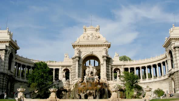Timelapse Of Palais Longchamp, Marseille 1