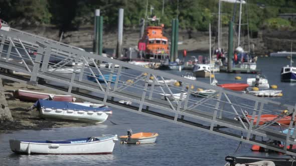 Timelapse Of The Picturesque Harbour Village Of Fowey On The Cornwall Coast, England 3