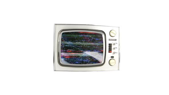 Abstract Stop Frame Retro Television Moving 2