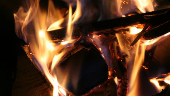 Log Fire Wood Heat Light 3