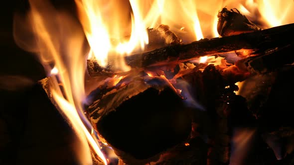Log Fire Wood Heat Light 4
