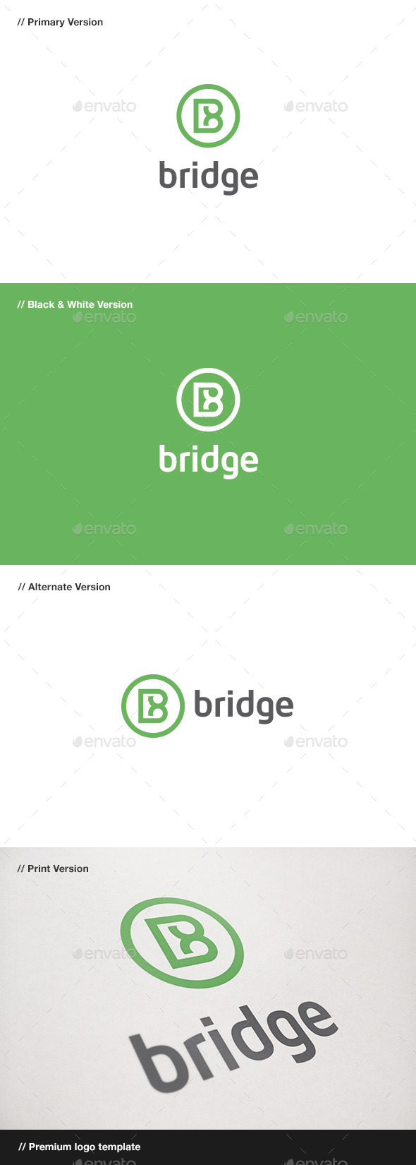 Bridge: Letter B Logo