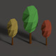 low poly trees - 3DOcean Item for Sale
