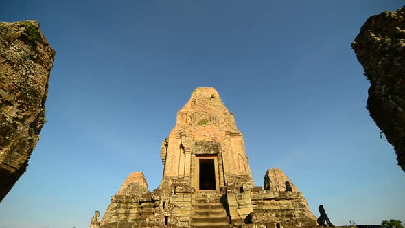 Ancient Temple Room On Top Of Temple  - Angkor Wat Temple Complex, Cambodia