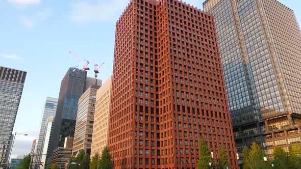 Building To Traffic In Central Tokyo Japan alt