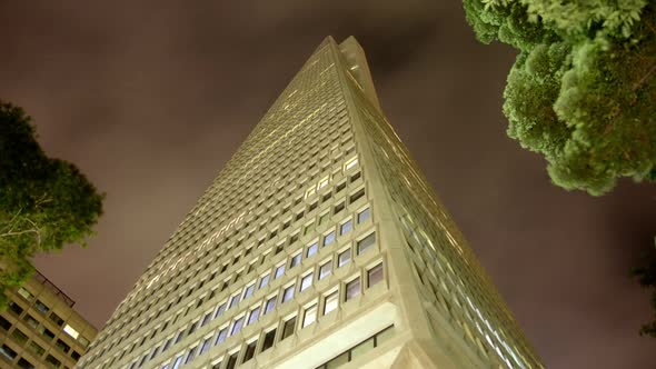 The Transamerica Building At Night In San Francisco 3