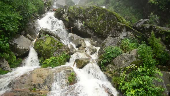 Raging Waterfall During Rainstorm - Sapa Vietnam 2