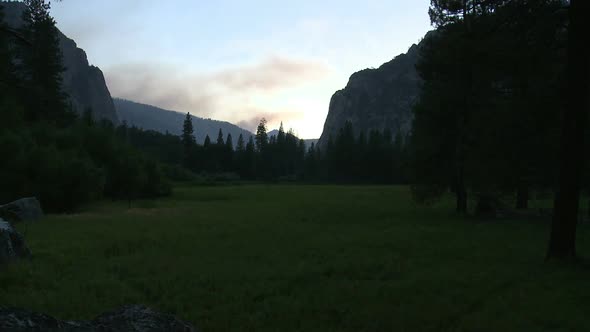 Sunset At Yosemite National Park 