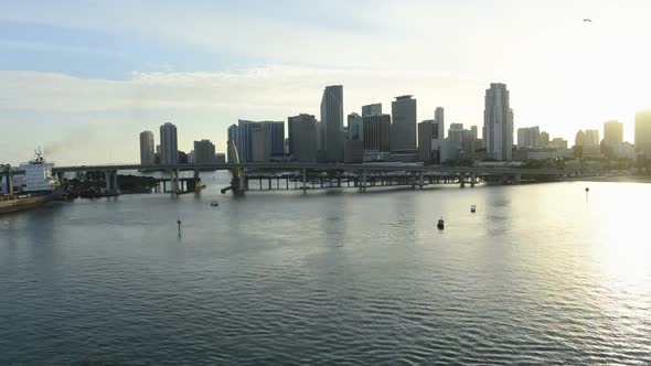 Miami Causeway With Traffic 4 alt