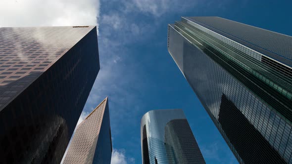  Clouds And Office Buildings In Los Angeles  - 1